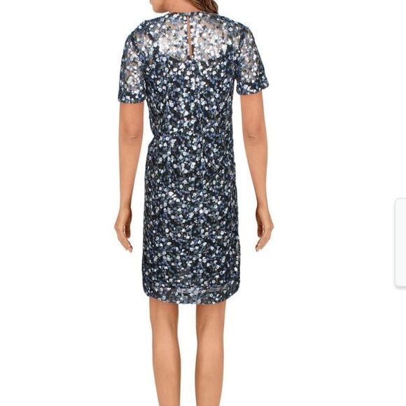 NWT Michael Michael Kors Sequined Dress In Orchid Haze SIZE XXS - Picture 3 of 12